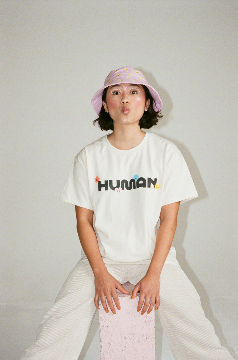 HUMAN TEE IN NATURAL