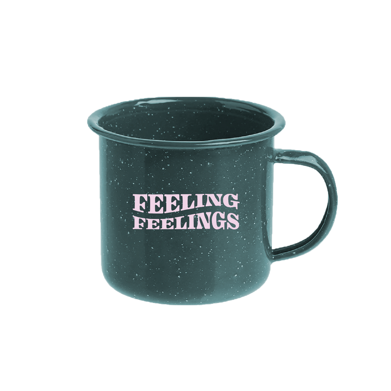 FEELING FEELINGS CAMPING MUG IN HUNTER