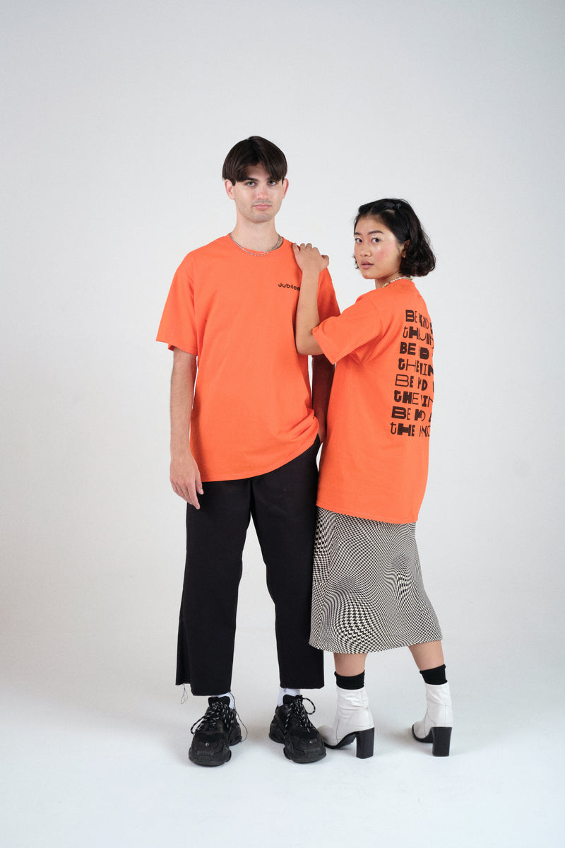 BE KIND TO THE MIND TEE IN ORANGE