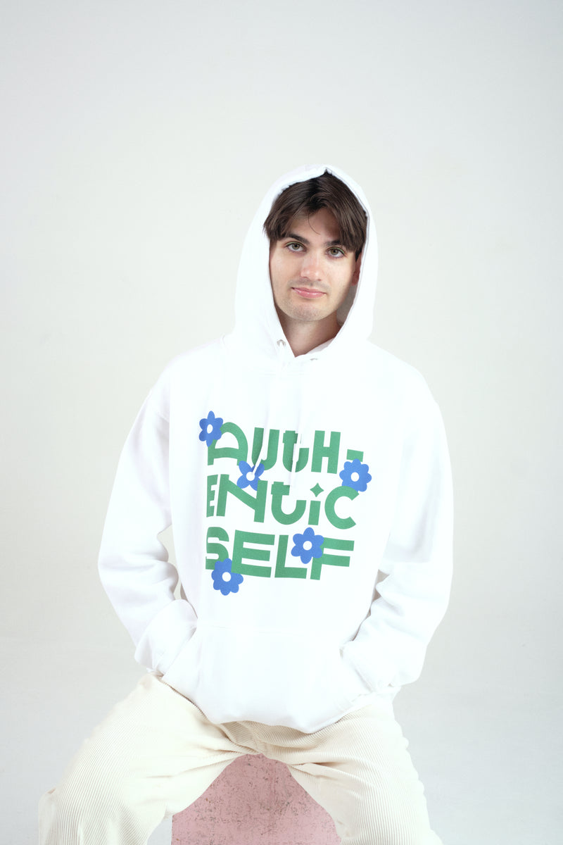 AUTHENTIC SELF HOODIE IN WHITE